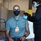 Brian Mendez, MD at the Memorial Healthcare System, receives a Pfizer-BioNtech covid-19 on December 14, 2020 in Miramar, Florida.